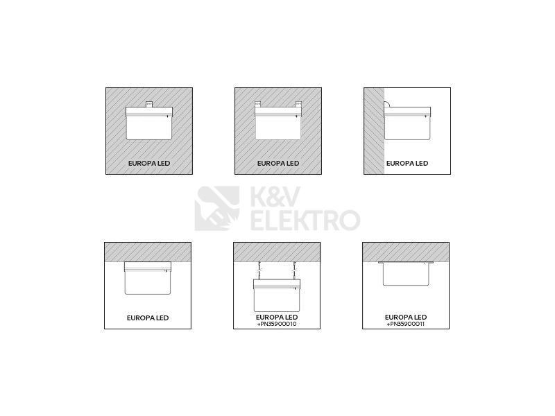 Obrázek produktu Základna pro nouzové svítidlo Panlux EUROPA LED PN02200001 3