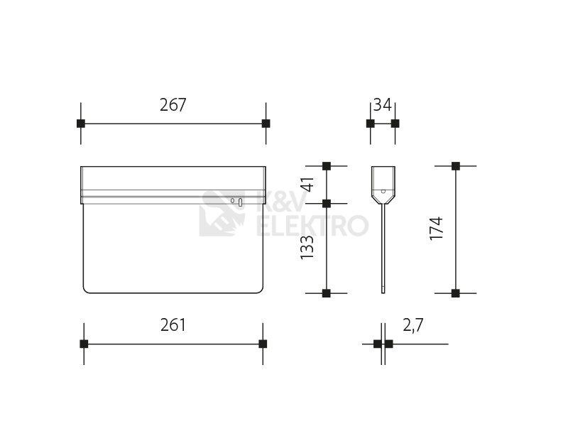 Obrázek produktu  Základna pro nouzové svítidlo Panlux EUROPA LED PN02200001 5