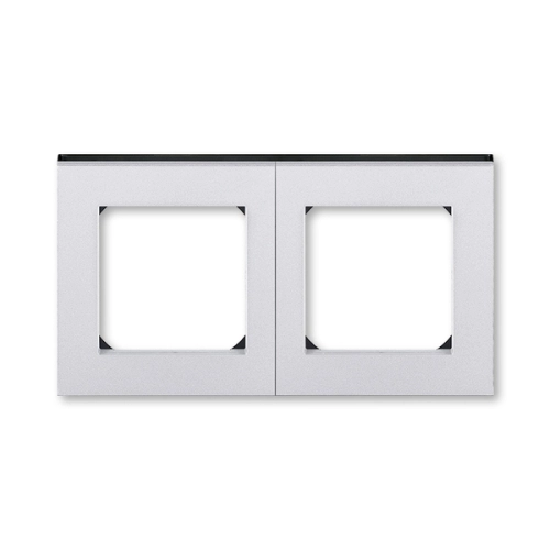 ABB Levit M dvojrámeček titanová/kouřová černá 3901H-A05020 70