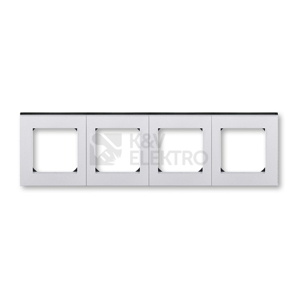 Obrázek produktu ABB Levit M čtyřrámeček titanová/kouřová černá 3901H-A05040 70 0
