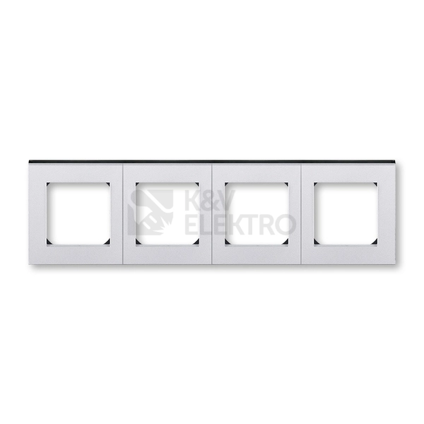 Obrázek produktu ABB Levit M čtyřrámeček titanová/kouřová černá 3901H-A05040 70 0