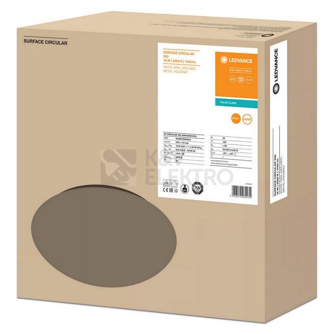 Obrázek produktu LED svítidlo LEDVANCE Surface Circular 350mm 18W/4000K neutrální bílá IP44 8