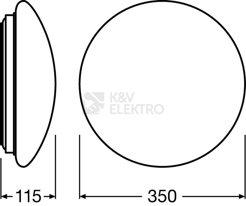 Obrázek produktu LED svítidlo LEDVANCE Surface Circular 350mm 18W/4000K neutrální bílá IP44 7