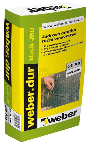 Obrázek produktu Jádrová omítka-malta Weber.dur Klasik JRU balení 25kg 0