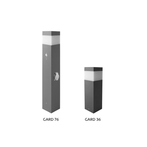 Zahradní svítidlo Panlux GARD VOT-E14 výška 76cm se soumrakovým čidlem