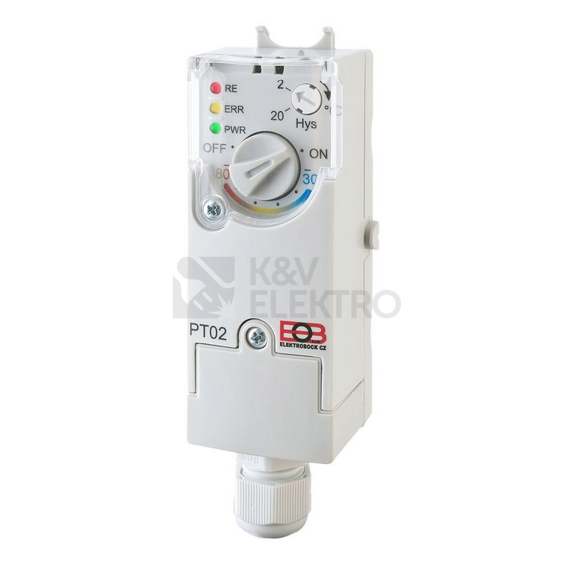Obrázek produktu Elektronický příložný termostat ELEKTROBOCK PT02 0