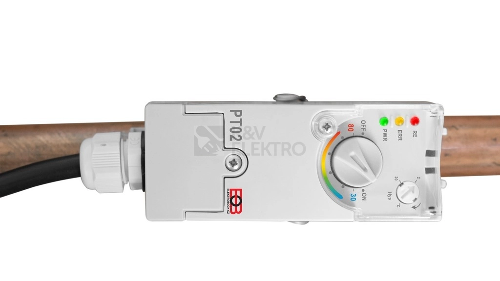 Obrázek produktu Elektronický příložný termostat ELEKTROBOCK PT02 1