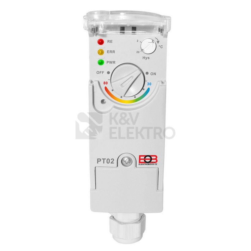 Obrázek produktu  Elektronický příložný termostat ELEKTROBOCK PT02 3