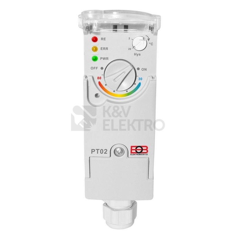 Obrázek produktu Elektronický příložný termostat ELEKTROBOCK PT02 3