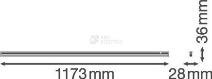 Obrázek produktu LED svítidlo LEDVANCE Linear Compact Switch 1200mm 14W/3000K teplá bílá 2