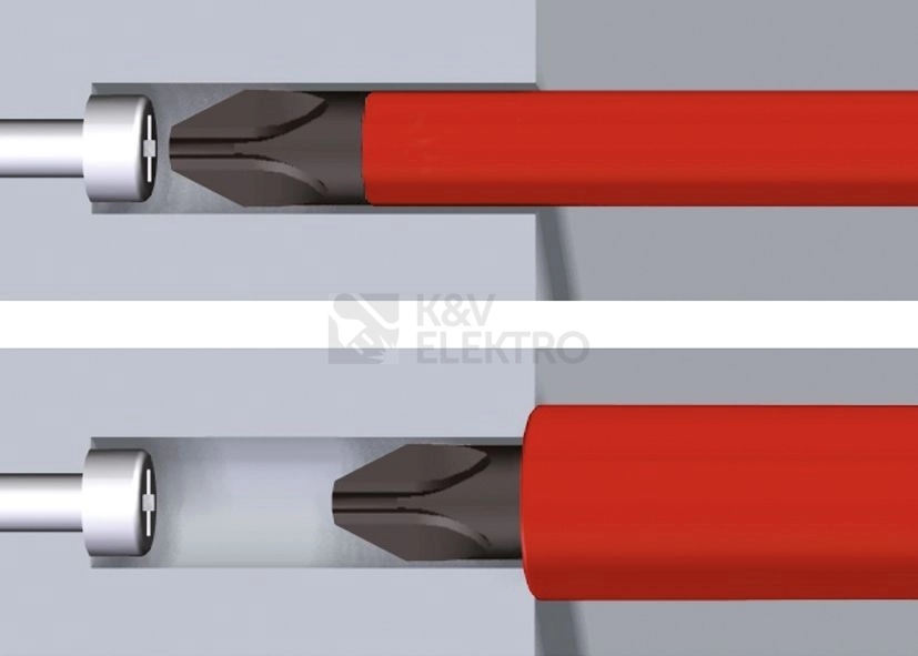 Obrázek produktu Šroubovák elektrikářský Wiha slimFix 36329 SL/PZ1 PlusMinus 191mm VDE 1000V 1