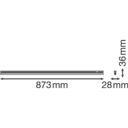 LED svítidlo LEDVANCE Linear Compact Switch 900mm 12W/4000K neutrální bílá (obrázek 3)