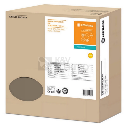 Obrázek produktu LED svítidlo LEDVANCE Surface Circular 250mm 13W/3000K teplá bílá IP44 9