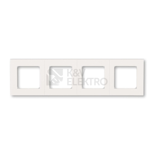ABB Levit M čtyřrámeček perleťová/ledová bílá 3901H-A05040 68