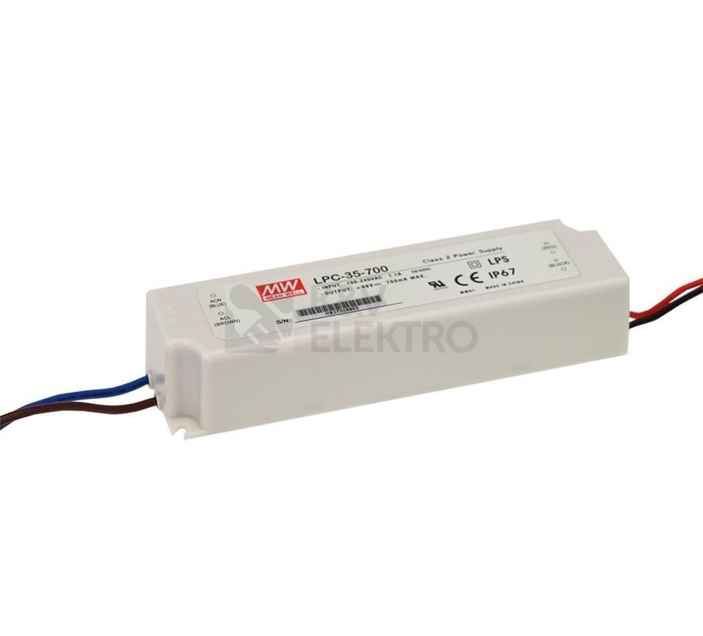 Obrázek produktu  LED driver MEAN WELL LPC-35-700 35W 700mA 0