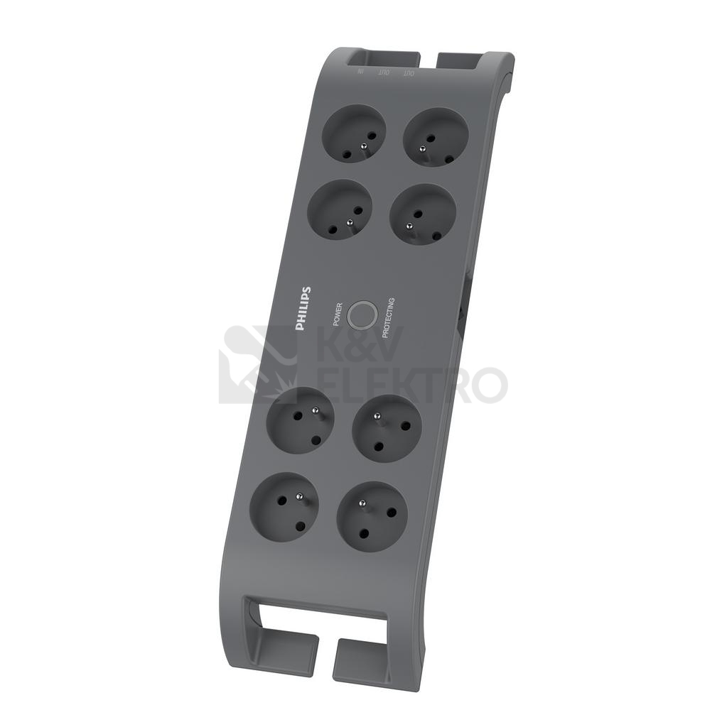 Obrázek produktu Přepěťová ochrana Philips SPN5144A/60 4 zásuvky 2m kabel 16A 4000W anténní (koaxiální) ochrana 0