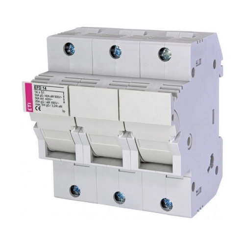 Pojistkový odpínač ETI EFD 14 3P 50A pro válcové pojistky 14x51 002560004