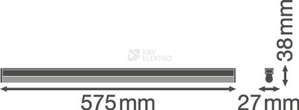 Obrázek produktu LED svítidlo LEDVANCE Linear Compact Batten 600mm 10W/3000K teplá bílá 5