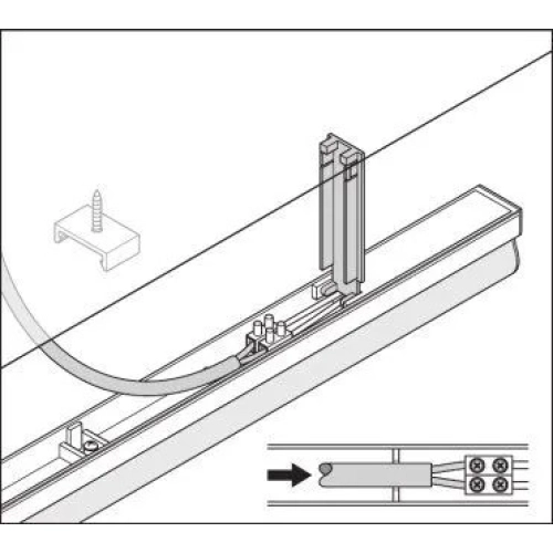 LED svítidlo LEDVANCE Linear Compact Batten 600mm 10W/4000K neutrální bílá (obrázek 5)