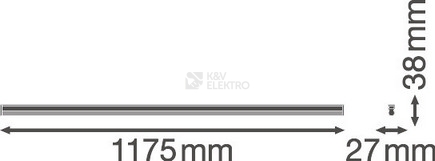 Obrázek produktu LED svítidlo LEDVANCE Linear Compact Batten 1200mm 20W/3000K teplá bílá 5