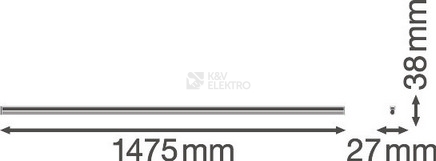 Obrázek produktu LED svítidlo LEDVANCE Linear Compact Batten 1500mm 25W/3000K teplá bílá 1