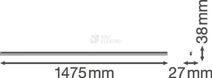 Obrázek produktu LED svítidlo LEDVANCE Linear Compact Batten 1500mm 25W/3000K teplá bílá 5