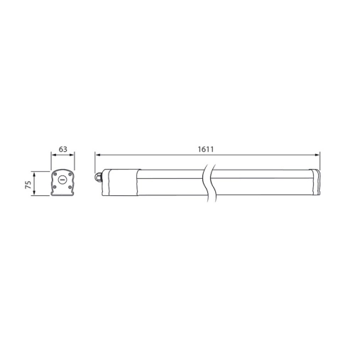 Zářivka LED McLED Fabrik D1500 60W 4000K neutrální bílá IP65 s pohybovým čidlem ML-414.222.18.0 (obrázek 5)