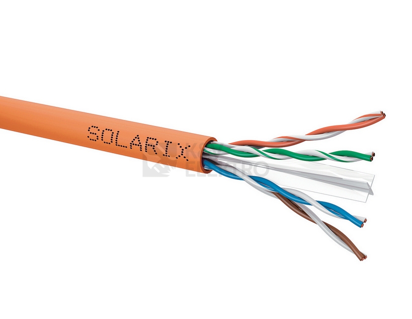 Obrázek produktu UTP kabel Solarix SXKD-6-UTP-LSOHFR-B2ca oranžový metráž 0