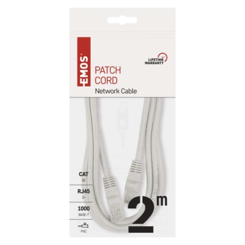 Síťový datový kabel EMOS S9123 CAT.5E UTP 2m (patchkabel) (obrázek 4)