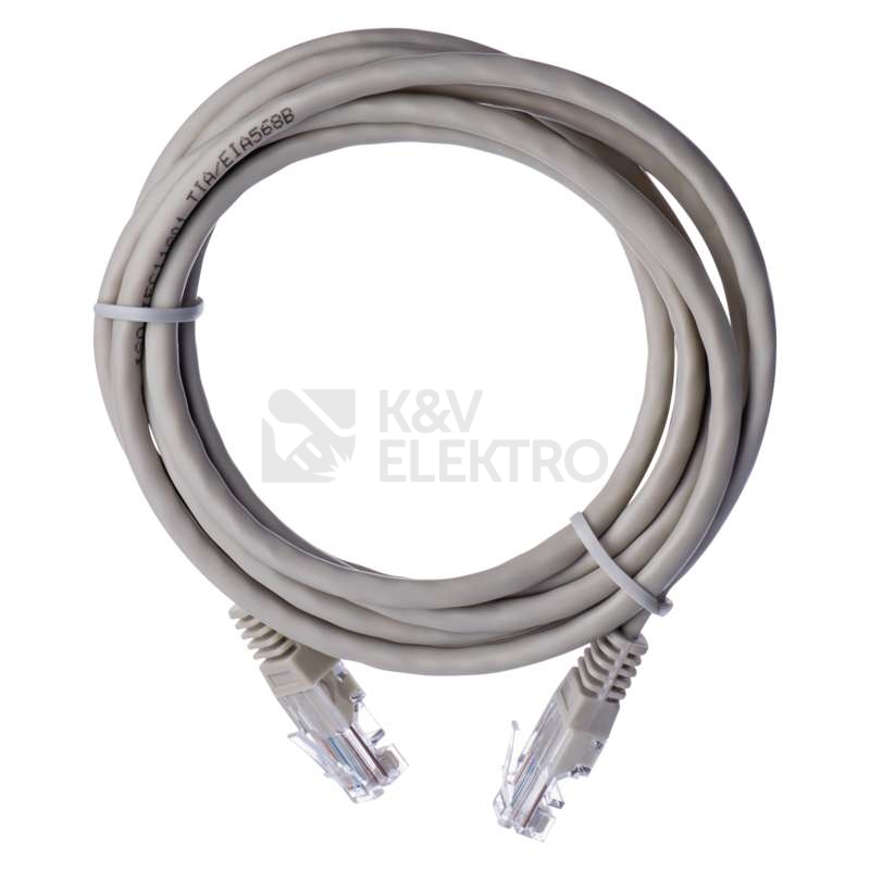 Obrázek produktu Síťový datový kabel EMOS S9123 CAT.5E UTP 2m (patchkabel) 0