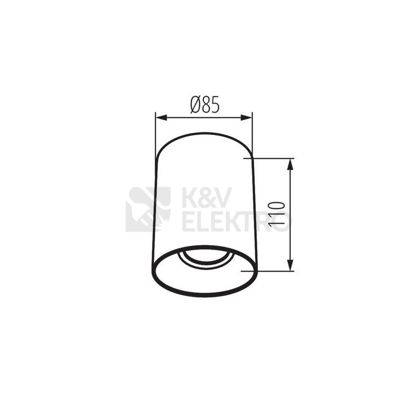 Obrázek produktu Svítidlo Kanlux RITI GU10 B/G 27571 1