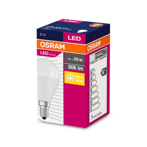 LED žárovka E14 OSRAM CL P FR 8W (60W) teplá bílá (2700K)