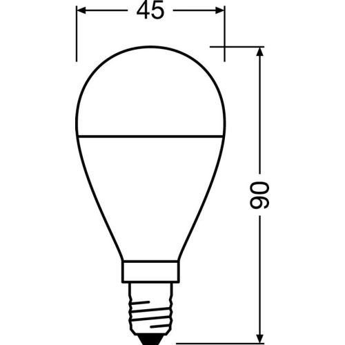 LED žárovka E14 OSRAM CL P FR 8W (60W) teplá bílá (2700K) (obrázek 3)