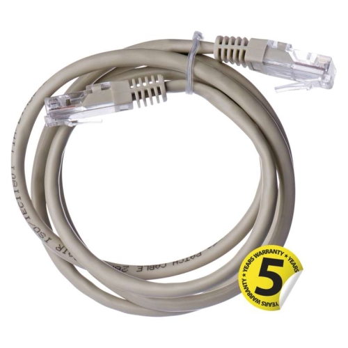 Síťový datový kabel EMOS S9122 CAT.5E UTP 1m (patchkabel)