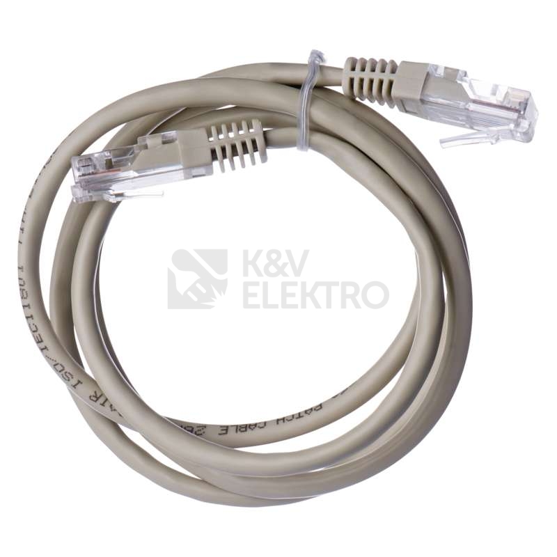 Obrázek produktu Síťový datový kabel EMOS S9122 CAT.5E UTP 1m (patchkabel) 0