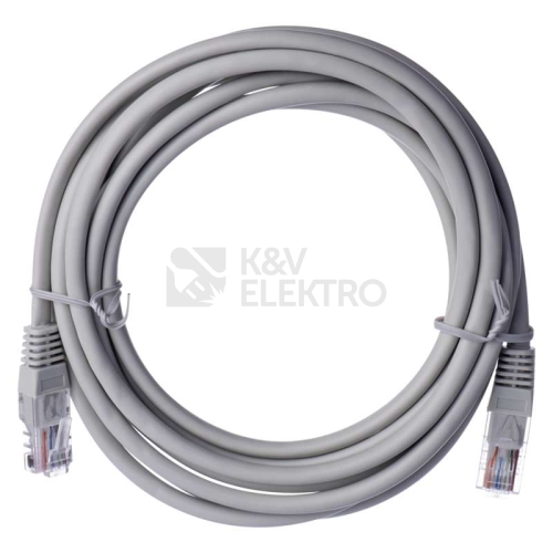 Síťový datový kabel EMOS S9124 CAT.5E UTP 3m (patchkabel)