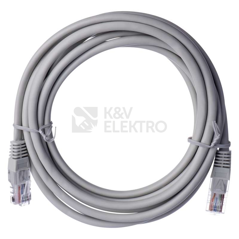 Obrázek produktu Síťový datový kabel EMOS S9124 CAT.5E UTP 3m (patchkabel) 0