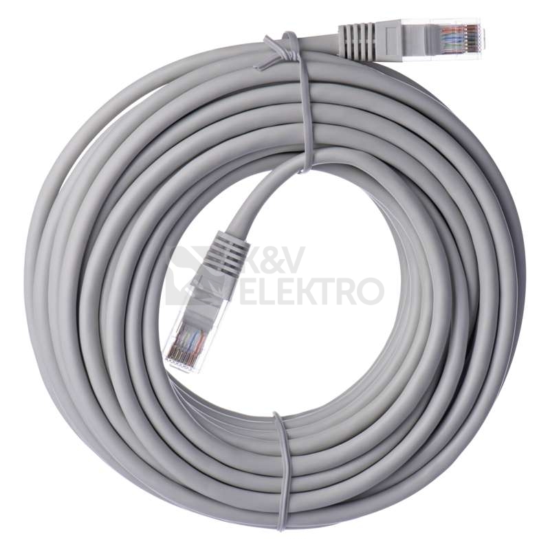Obrázek produktu Síťový datový kabel EMOS S9126 CAT.5E UTP 10m (patchkabel) 0