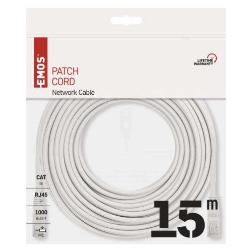 Síťový datový kabel EMOS S9127 CAT.5E UTP 15m (patchkabel) (obrázek 4)
