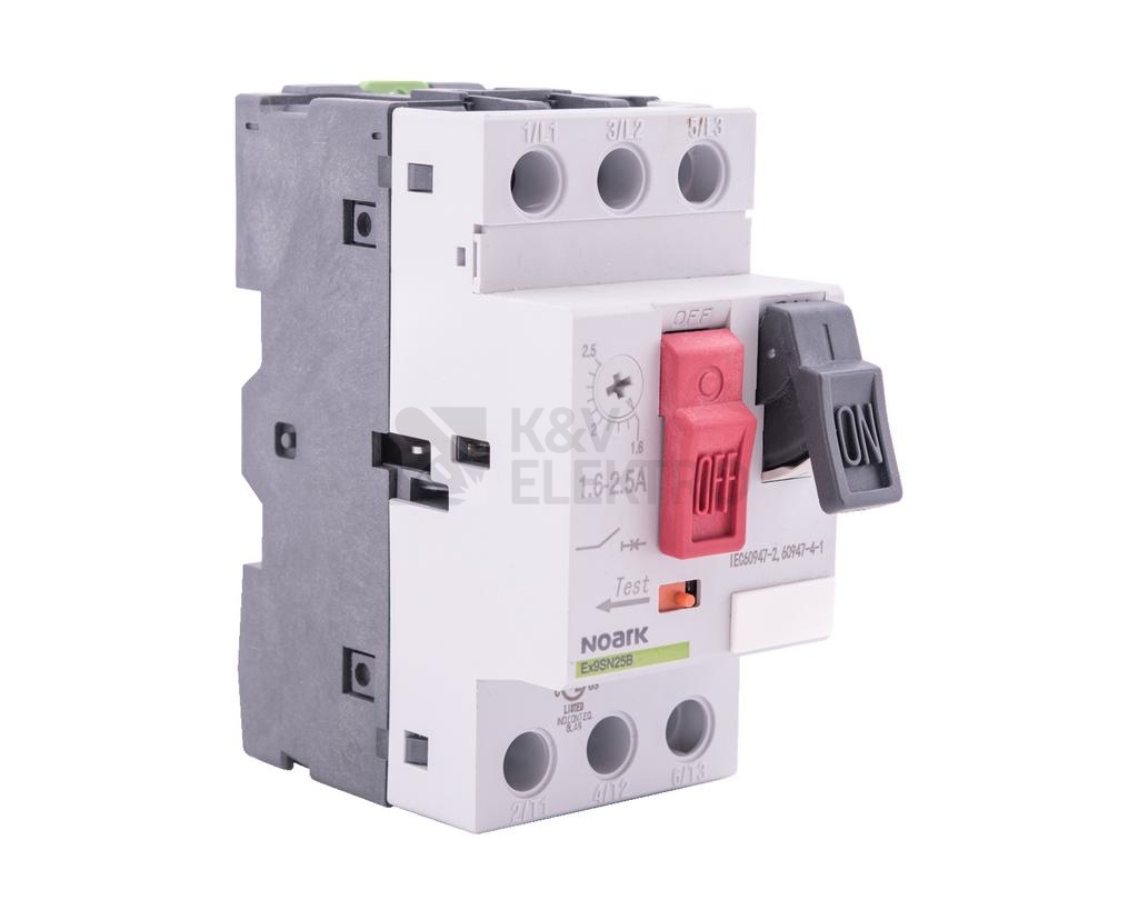 Obrázek produktu Motorový spouštěč NOARK Ex9SN25B 0.16A tlačítkový 0,10-0,16A 108940 0