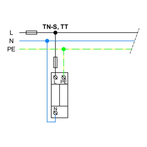 Svodič přepětí SPD typ 2+3 HSA-275/1+1