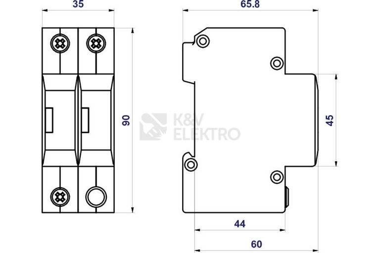 Obrázek produktu Svodič přepětí SPD typ 2+3 HSA-275/1+1 1