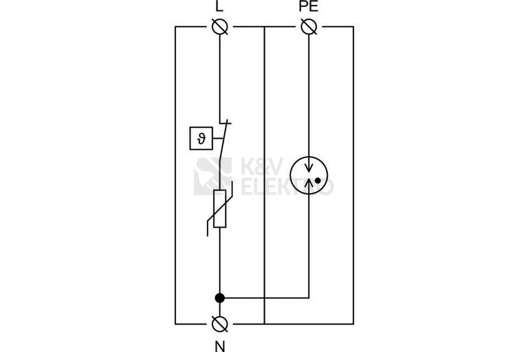 Obrázek produktu Svodič přepětí SPD typ 2+3 HSA-275/1+1 3