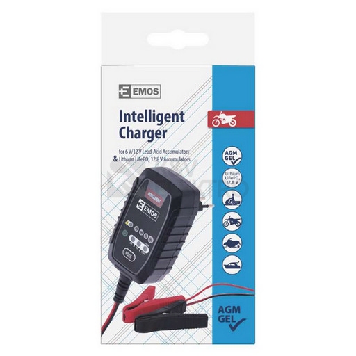 Obrázek produktu  Nabíječka autobaterií EMOS N1015 6/12V 0,8A 1