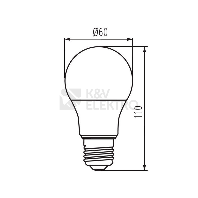 Obrázek produktu  LED žárovka Kanlux 27277 IQ-LED 10,5W (75W) neutrální bílá 4000K E27 1
