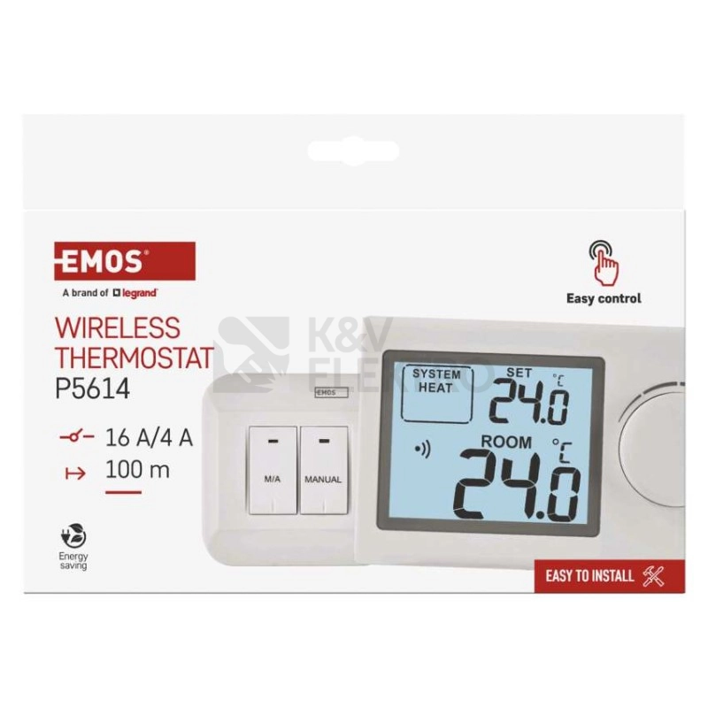 Obrázek produktu Pokojový bezdrátový termostat EMOS P5614 4