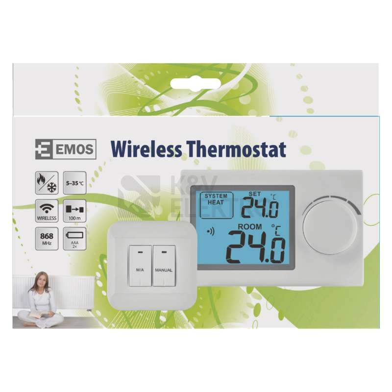 Obrázek produktu Pokojový bezdrátový termostat EMOS P5614 4