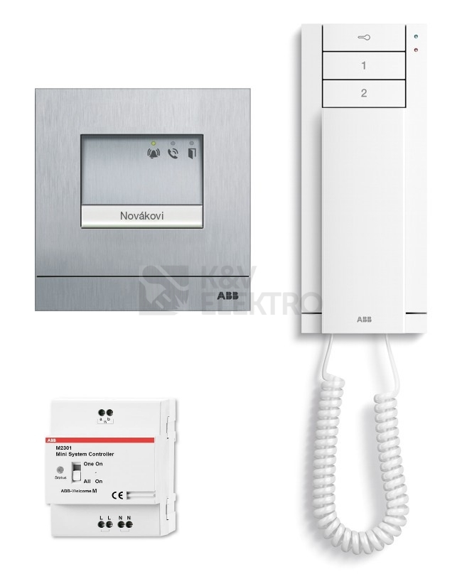 Obrázek produktu Sada audio domovního telefonu ABB Welcome Midi M20001-02 2TMA210310N0003 0