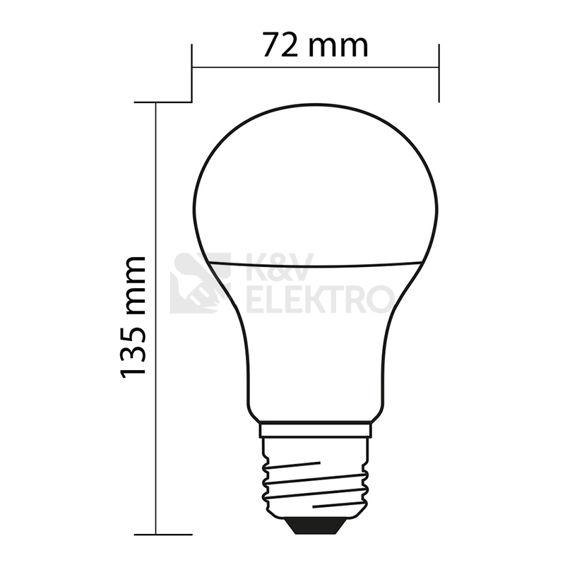 Obrázek produktu LED žárovka E27 McLED 15W (100W) teplá bílá (2700K) ML-321.086.87.0 7