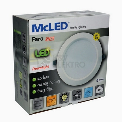 Obrázek produktu Podhledové LED svítidlo Faro RN25 25W 4000K IP44 ML-412.136.32.0 2